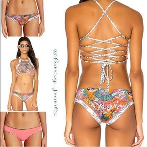 New Maaji Roller Derby Reversible Bikini Bottom L